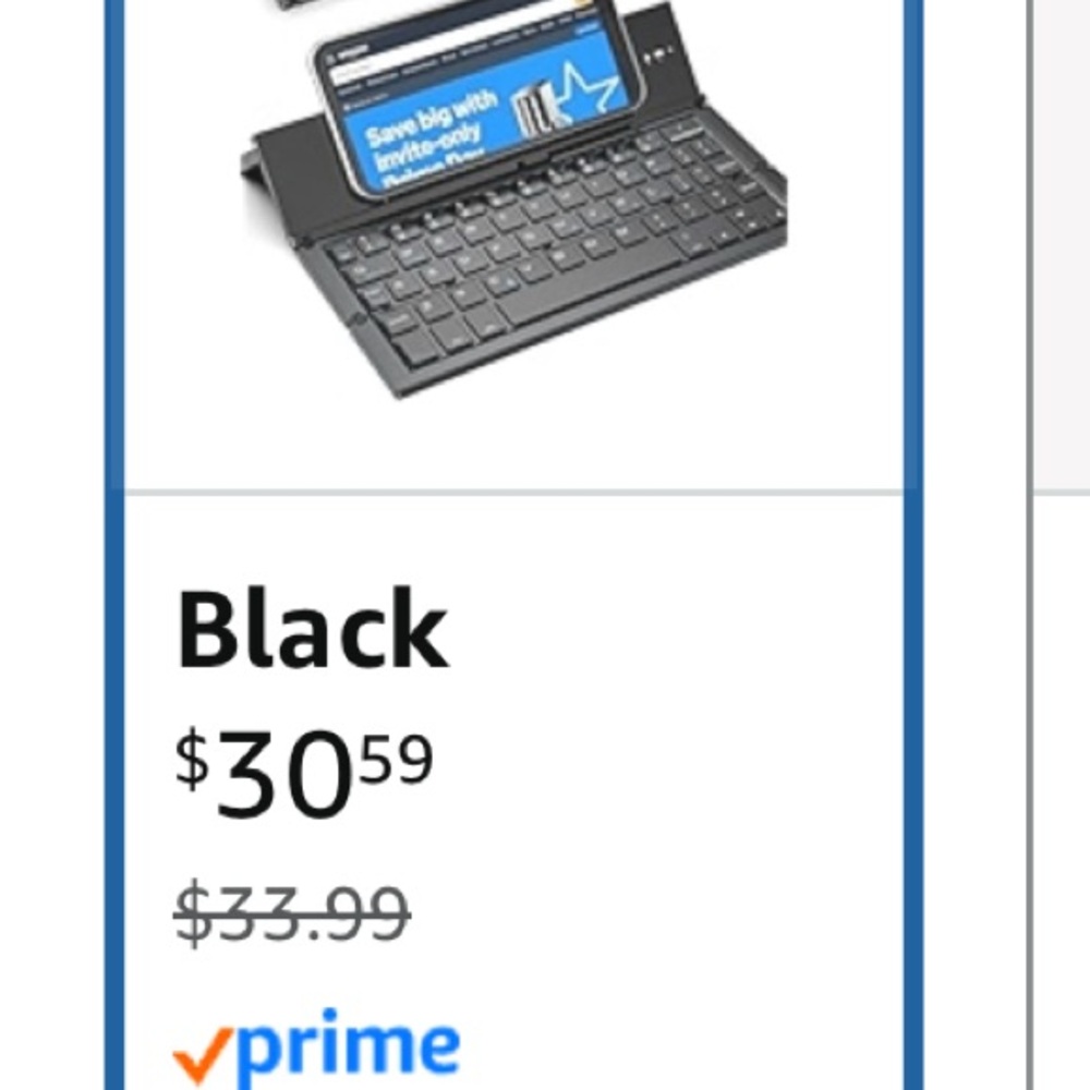 🎉CLEARANCE NWOT Geyes Black Foldable Bluetooth Keyboard - Picture 2 of 9